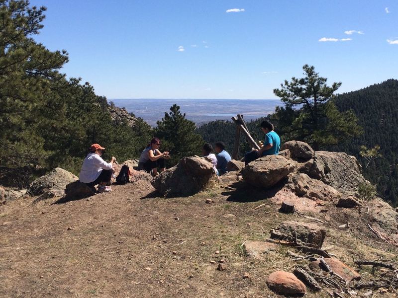 Good picnic spot with views towards Denver