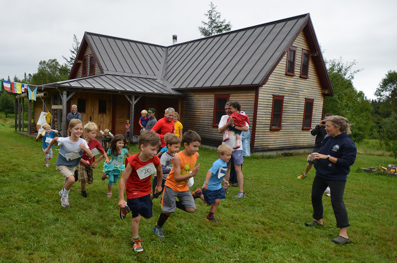 The half-mile kids race, around our fields twice!