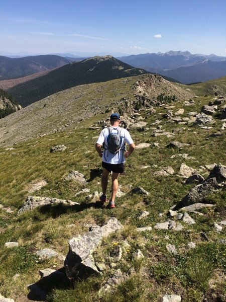 Mike is working his way to Redondo Peak.