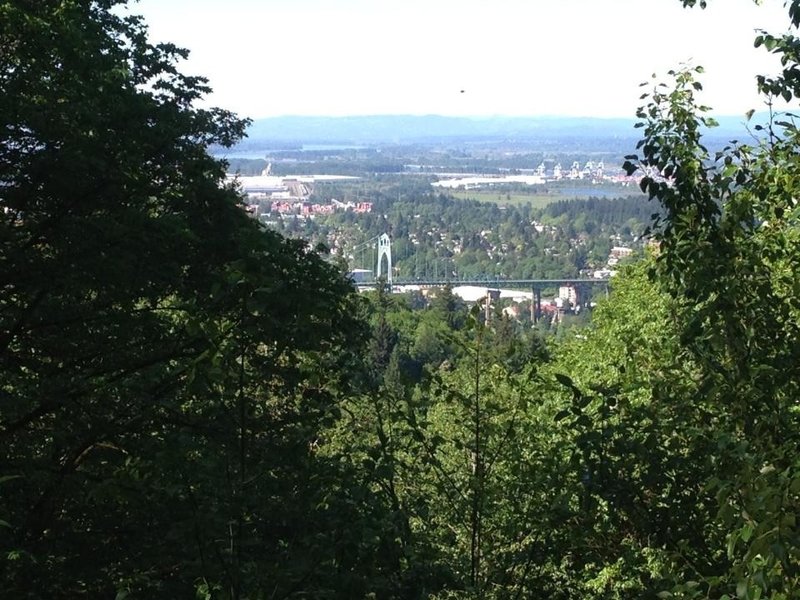 View of St. Johns Bridge.