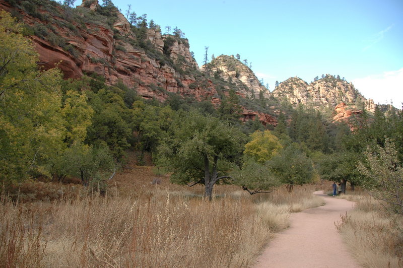 Cliffs around Oak Creek.