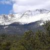 Summit of Pikes Peak to the west.