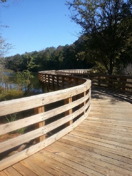 Boardwalk bridge.