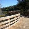 Boardwalk bridge.