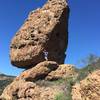 Balanced rock, viewable from afar as well as up close like this. Very cool landmark.