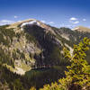 Atop Tesuque Peak looking towards Santa Fe Lake