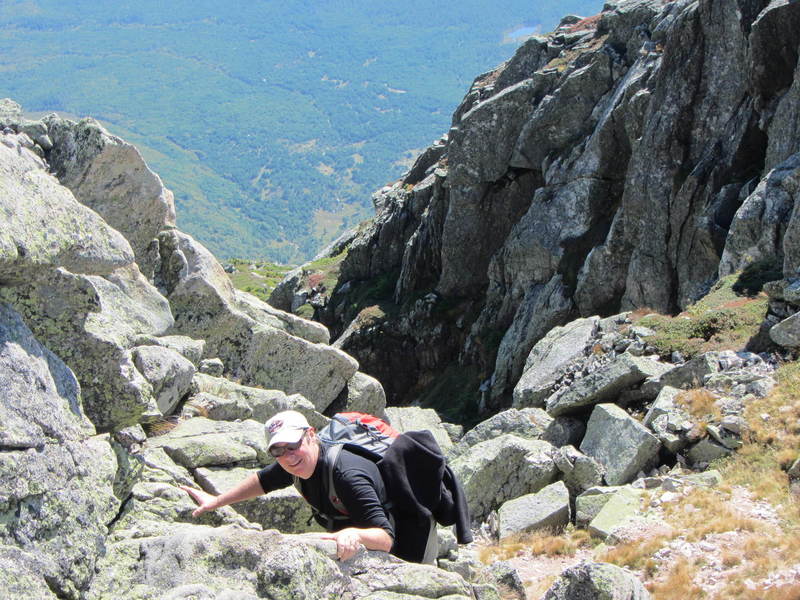 A notch of Mt. Katahdin.