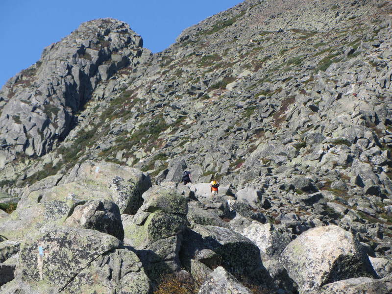 Talus field on Keep Ridge.  Helon Taylor Trail