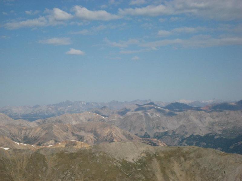 View of the Sawatch Range from Mt. Belford's summit.