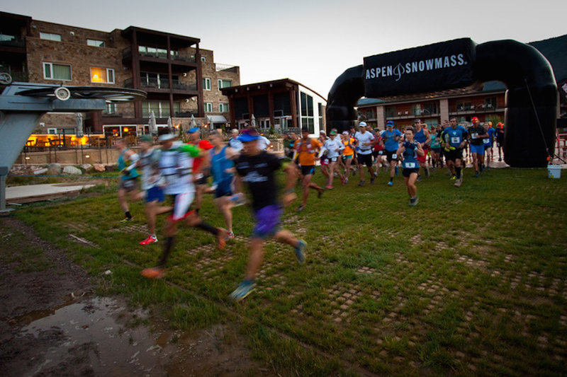 The start of The Power of Four Trail Race.