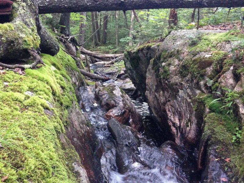 Looking the other direction from the bridge.  Mont-Tremblant Circuit Trail