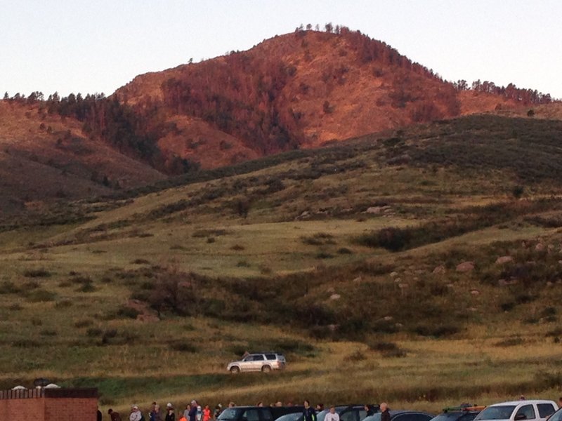 View from the Quad Rock start/finish - yes, you're running somewhere up there!