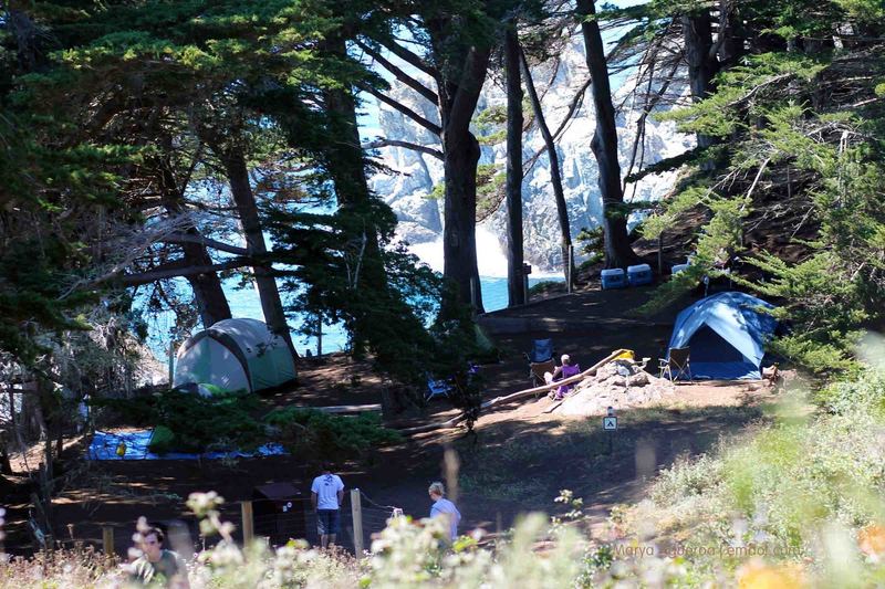 Only two campsites in Julia Pfeiffer Burns SP.