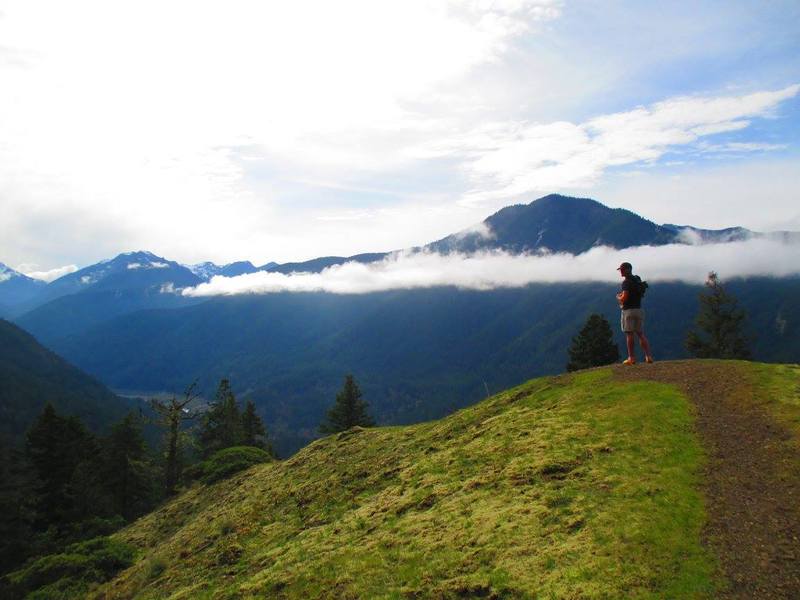 First major overlook on the Griff Creek Trail at about mile 2, 1875 ft.