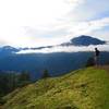 First major overlook on the Griff Creek Trail at about mile 2, 1875 ft.