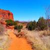 Upper Canyon Trail (trail C) east of Fern Cave