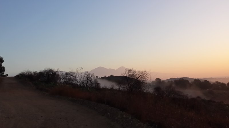 heading up the backside of Bonelli Trail