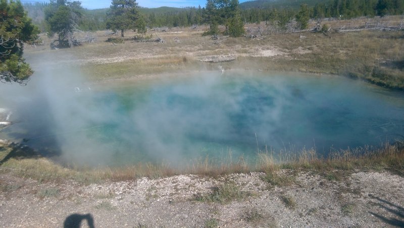 A really hot spring! From Fountain Pot Trail