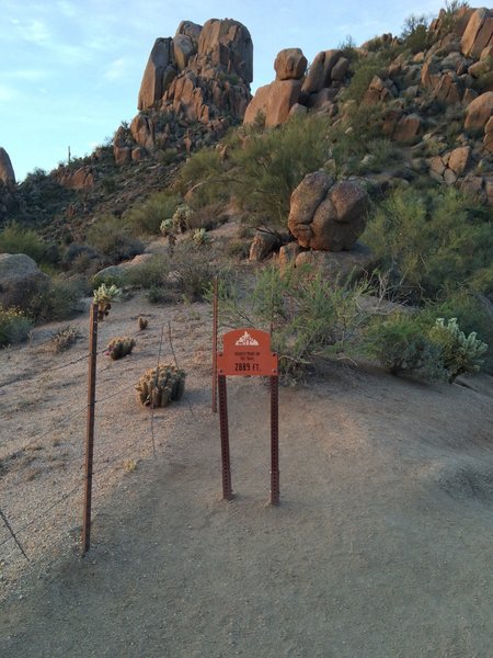 Top of first lump on the Pinnacle Peak Trail