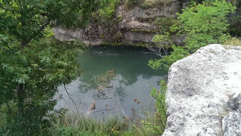 Wolf Mountain Trail view of the springs