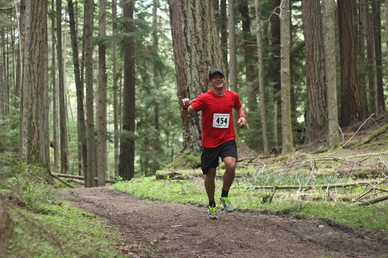 Smooth running as the trail flattens out for a short while.