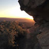 Sunrise on the climb up to the Mesa.  Suicidal Tendencies Trail
