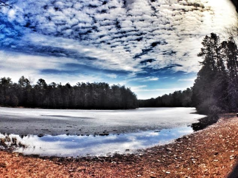 This is part of the Mullica River, beautiful area at which to relax and rest.  On the Batona Trail