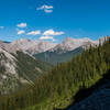 The initial portion of the descent down Edith Pass. Gravel lined path, but don't forget to look up and take it all in!