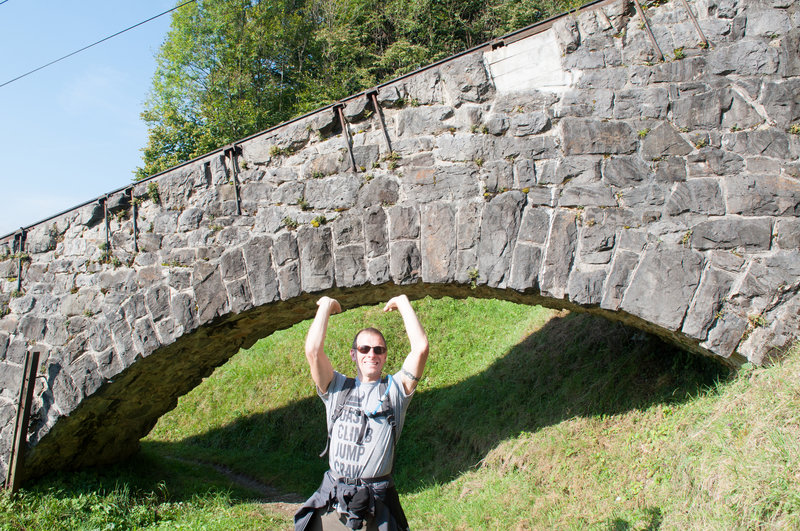 Raise the roof - this trail passes the worlds steepest cog train multiple times.