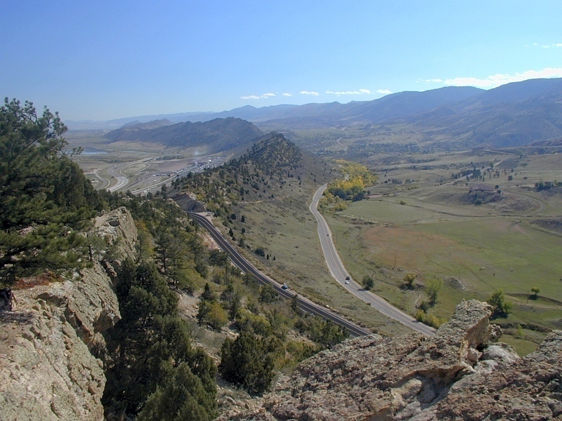 View from ridge