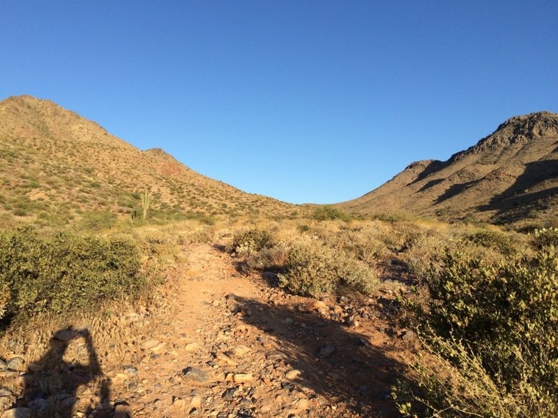 Looking back at Windgate Pass