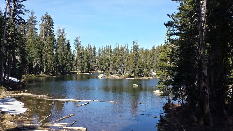 View looking across unnamed pond