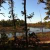 Scenic view of Beaver Pond from the Beaver Pond Quaker Bridge Trail