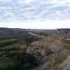 Looking southwest to the Little Missouri and the direction of travel.