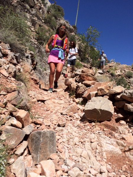 Hermit's Trail does get steep, but super fun