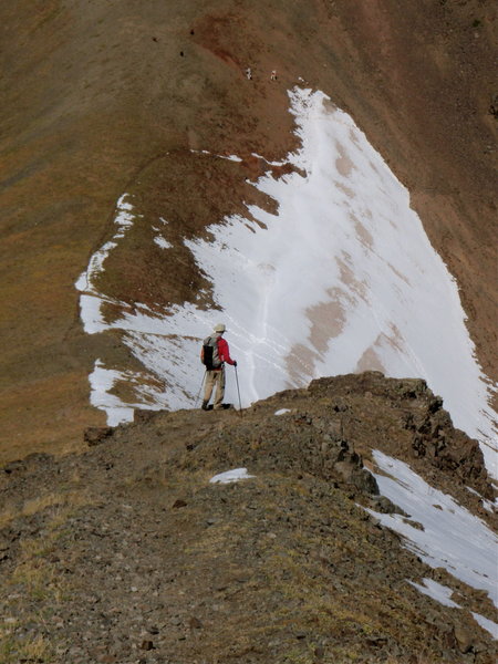 Descending Hyalite Peak