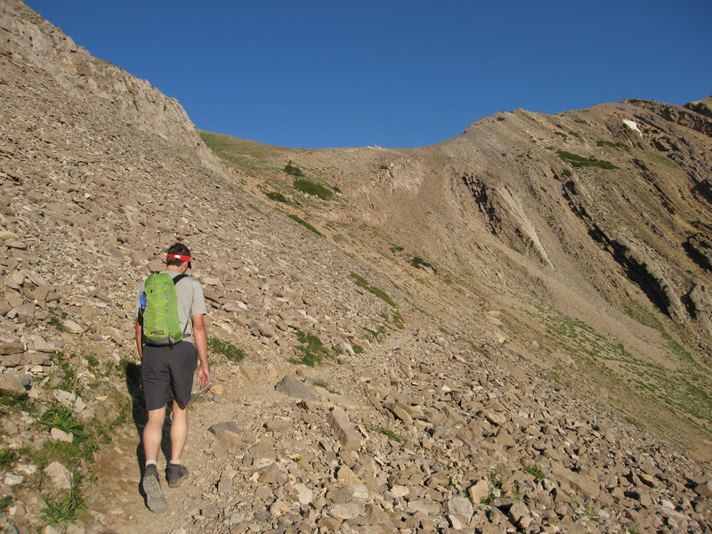 Gaining Sacagawea Peak