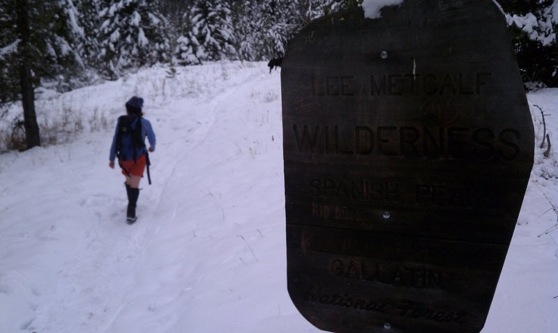 Hiking up the Spanish Creek trail