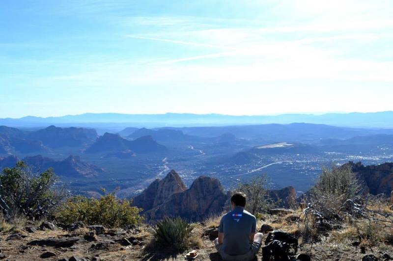 The view of Sedona form Wilson mountain.