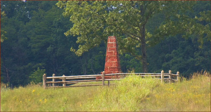 Union Groveton Monument at the Deep-Cut -- Manassas National Battlefield Park