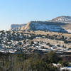 Red cliffs, white snow, blue sky. Gotta love it!