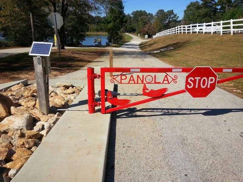 The front gate at Alexander Lake.