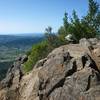 Views north, west, and south from Gunsight Rock are pretty incredible.