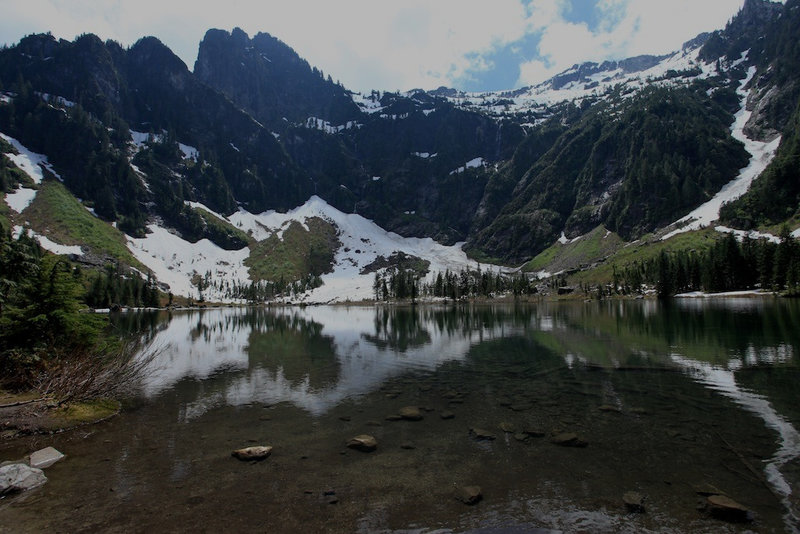 Mountains across from Heather Lake