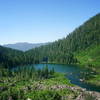 Lake view from the Heather Lake Trail