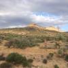 Cloudy day in the desert