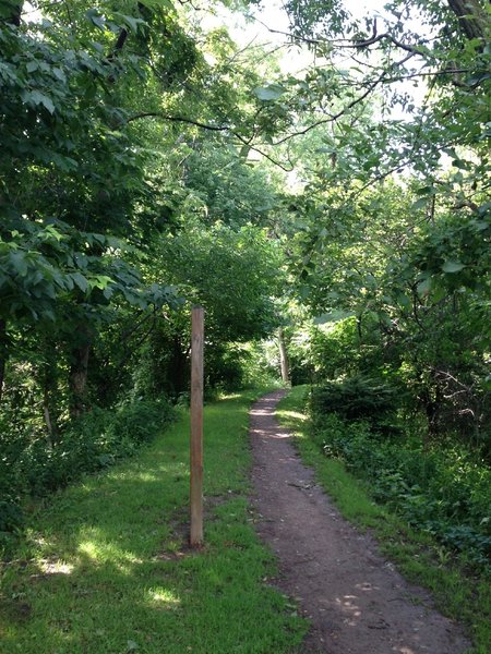 The start of Iron Gate Trail