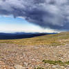 A nice, above treeline football field on Audubon. Check out the virga!