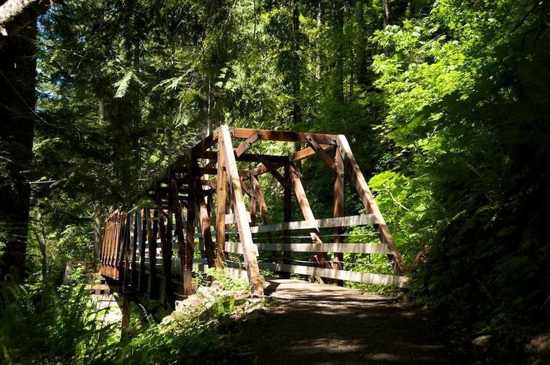 Wooden bridge for accessibility