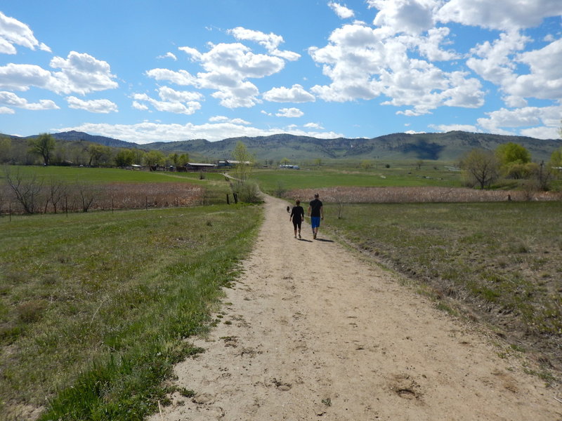 Heading west on the Sage Trail